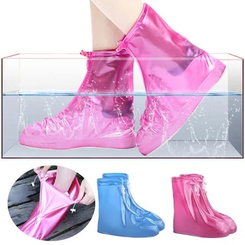 1 чифт многократна употреба на латексови Непромокаеми покривала за Непромокаемой обувки, устойчиви на хлъзгане Гумени Галоши за земните обувки, Градинска Обувки за ходене, Аксесоари