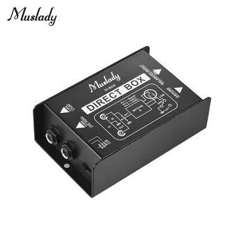 Muslady Професионален Едноканален Пасивен DI-Box с Директно Впръскване Аудиобокса, Конвертор на балансирани и небалансных сигнали