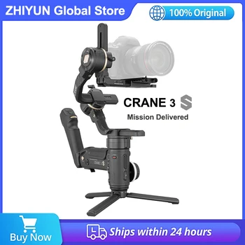 Zhiyun CRANE 3 S 3-аксиален Ръчно Кардан Стабилизатор на Камерата Подкрепа 6,5 КГ DSLR Камера Видеокамери за Nikon, Canon