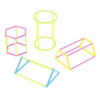 Детска Геометрична Форма DIY Строителен Строителен Набор на Математически Образователна Играчка За Подарък