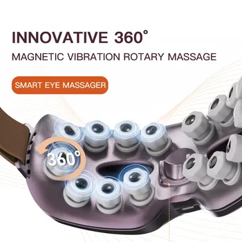 Магнитна Терапия Bluetooth Масажор За Очи Акупунктурный Точков Масаж Облекчава Умората И Тъмните Кръгове Грижа За Очите Музикален Инструмент