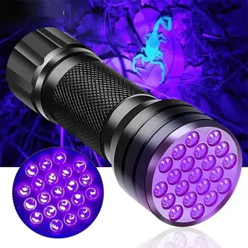 Мини UV UV LED Фенерче Факел Light Водоустойчив Алуминиев Лампа Открит Преносим Тактически Инструмент Осветяване с UV Лампа нова
