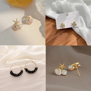 Модни дамски кухи метални обеци, геометрични обеци-люлка, кръгли обеци в стил пънк за момичета, модни подаръци