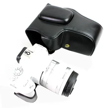 Нов Калъф за фотоапарат от Изкуствена кожа, Чанта за Canon EOS 200D 200DII 250D Kiss X9 X10 Бунтовник SL2 SL3 18-55 мм, Чанта за фотоапарат