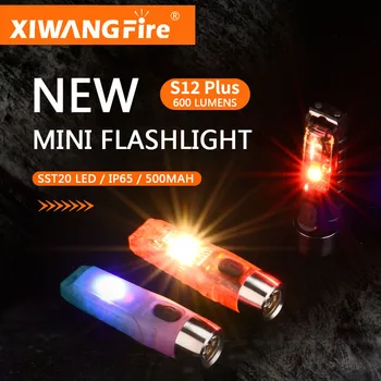 Нов Мини-Фенерче Силна Отдалечената Светещ Работна Лампа Преносими Led Фенерче 600LM TYPE-C USB Акумулаторна батерия с Магнитна Опашка