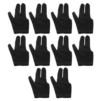 Нов продукт-10 бр. Билярдни Ръкавици с 3 пръста, Ръкавици за лявата и дясната Ръка, Билярдна щека, Билярдни Ръкавици