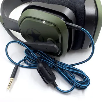 Подмяна на 3,5 мм Аудио Aux Кабел за Logitech Astro A10 A40 A30 Слушалки с Микрофон Дистанционно управление на Аудио Кабел с Високо Качество