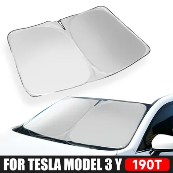 Слънчеви Седалките На Предното Стъкло На Превозното Средство За Tesla, Модел 3 Y X S-Предна Прозорец Слънчеви Очила Слънцезащитен Чадър Автомобилни Аксесоари