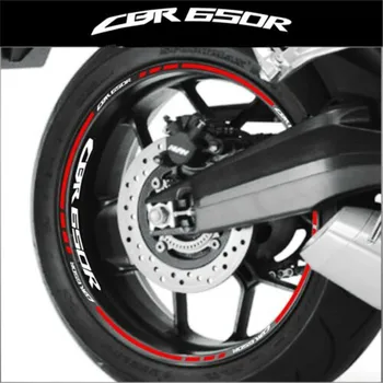 Украса гуми стикер стикер мотоциклет светлоотразителни стикери вътрешен външния Ръб на колелото етикети за Honda CBR650r cbr 650r cbr 650 r