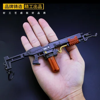 17 см Огнехвъргачката Пламък Пистолет PUBG APEX CSGO Играта на Периферното Метално Оръжие Модел Ключодържател 1/6 Куклено Обзавеждане Миниатюри Украса