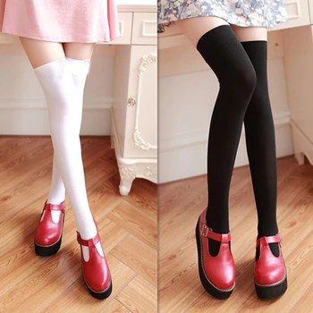 2 чифта/комплект, класически чорапи за момичета, чорапи до коляното, обикновена Студентски Чорапи под формата на тръби, Униформи JK, Дамски чорапи