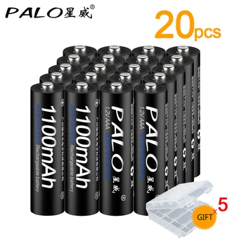 20 броя PALO 1,2 НА НИМХ AAA Батерия 3A 1100 mah ААА Батерия aaa ni-mh батерии акумулаторна батерия за фенерче играчки