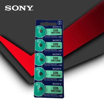5шт Sony 100% Оригинал 335 SR512SW 1.55 V Сребърен оксидная Бутон на батерия за монети ПРОИЗВЕДЕНО В ЯПОНИЯ