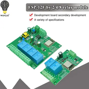  ESP8266 Безжичен Wi-Fi Релеен Модул 2/4/8 канал ESP-12F, Wifi Съвет за развитие на AC/DC 5v/7-28 В/5-80 В Източник на Храна за Arduino