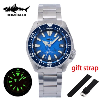 Heimdallr Титан SKX007 Мъжки часовник за Гмуркане Сапфирен кристал Керамични Bezel NH35 Автоматични Механични Часовници 20Bar C3 Светещи