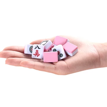 Високо качество 22 мм/24 мм, Горещо Мини-Комплект За Mahjong Преносим Majiang Пътна Чанта За Носене Тенис на Мат Mah-jong е Игра на Дъска За Забавление на закрито