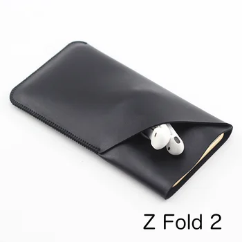 За Z Fold 2 3 4 Двупластова Универсална Филейная кобур За Директен Телефон кожен калъф ретро за Samsung Z Fold2 Fold3 fold4 калъф