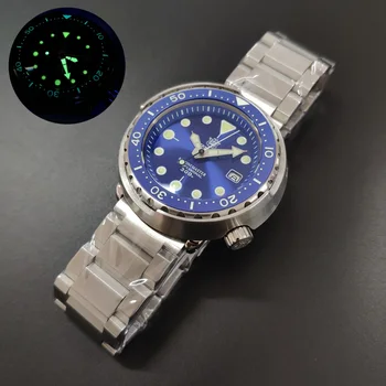 мъжки часовник за гмуркане, STEELDIVE мъжки спортни автоматични часовници 30ATM водоустойчив механичен часовник на китката C3 нажежен керамични сапфир bezel
