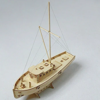 Направи си САМ 1/30 Ръчно Сглобяване на Дървени Модел Парусника Комплект Пъзел Играчка на Яхта Модел на Лодка Подарък Играчка За Деца и Възрастни