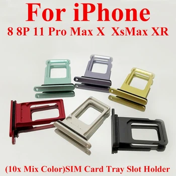 Титуляр Слота За Тава СИМ-карта за Apple iPhone 11 Pro Max X Xsmax XR 8 P Единично, Двойно Дубликат Част с Непромокаем Гумен Пръстен