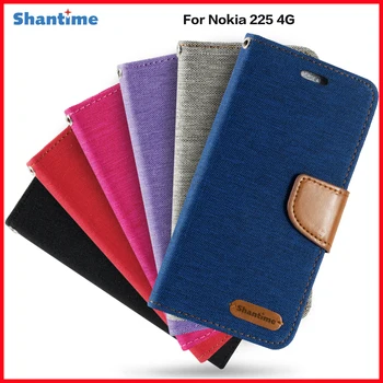 Флип калъф от изкуствена кожа За Nokia 225 4G, Бизнес Калъф За Nokia 225 4G, Държач За Карти, Силиконова рамка за снимка, Чанта-портфейл, чанта за Носене