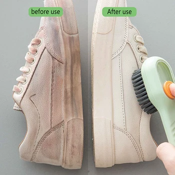 Четка за обувки с Автоматично Разтоварване на Течности За по-Дълбоко Почистване С Мека Четка, Четка за Почистване на Дома, Бельо за Ежедневна Употреба